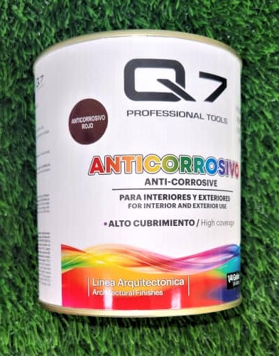 POTE 1/4 GALON DE PINTURA ANTICORROSIVO ROJO-Q7