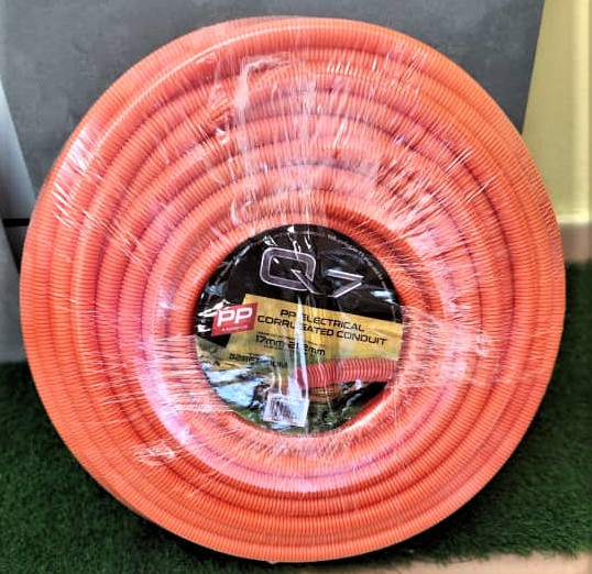 ROLLO DE MANGUERA FLEXIBLE DE 3/4" AD-21(17MM X 100 M) NARANJA -Q7