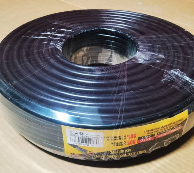ROLLO DE CABLE ELECTRICO TRIPLE ROYAL CORE #10 X 3-100 M-Q7