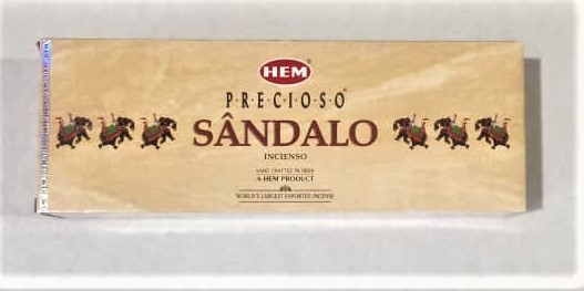 CAJA DE INCIENSO DE VARITA SANDALO HEM-18