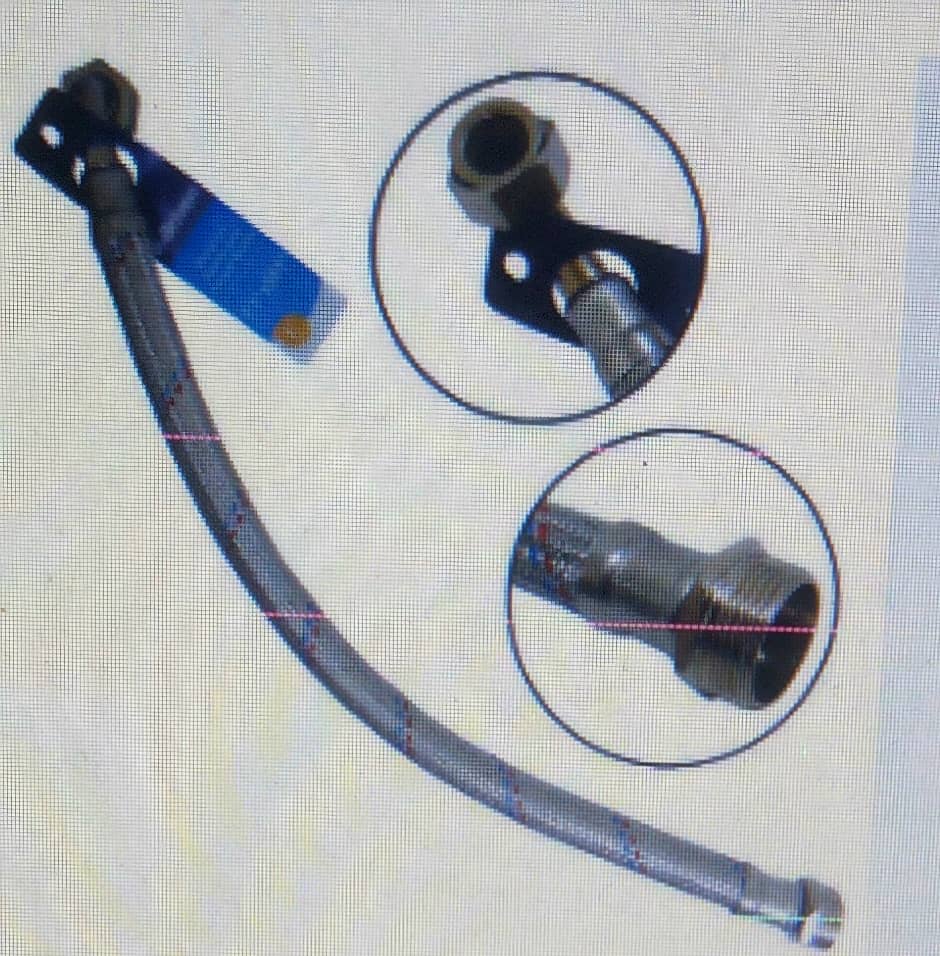 SET DE MANGUERA FLEXIBLE PARA MONOMANDO M10 X 3/8" DE 30", MARCA GRIVEN