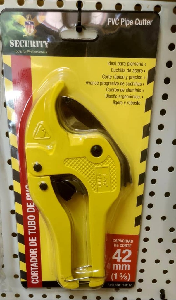 CORTADOR DE TUBO PVC, MARCA SECURITY