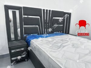 Set Completo Cama, Baúl, Cómoda + Colchón Camero