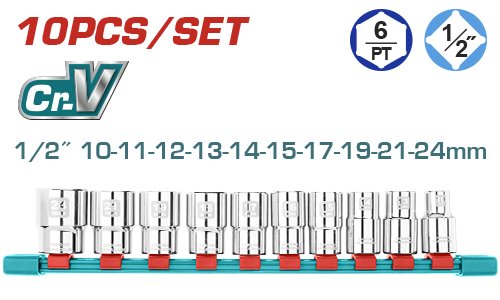 Juego de 10 vasos de 1/2"