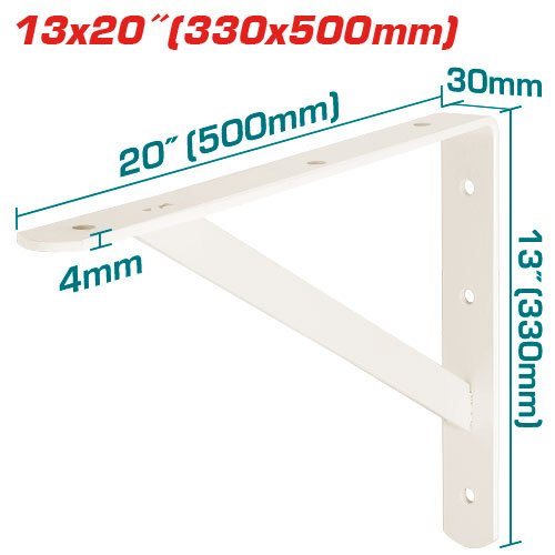 Soportes para estantes 13x20"