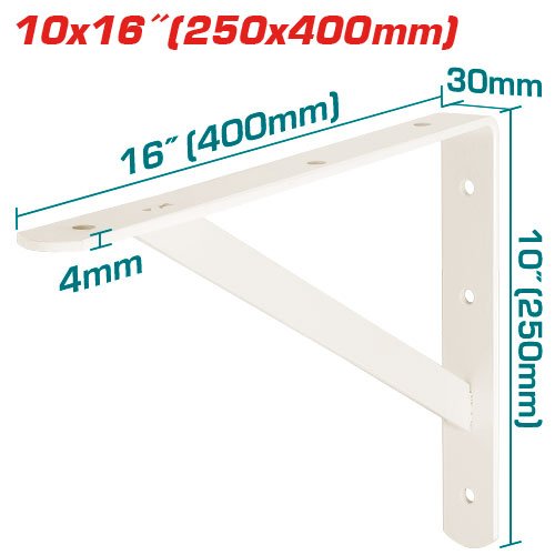 Soportes para estantes 10x16"