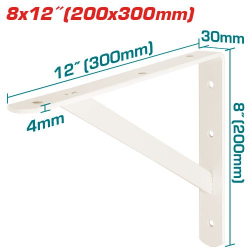 Soportes para estantes 8x12"