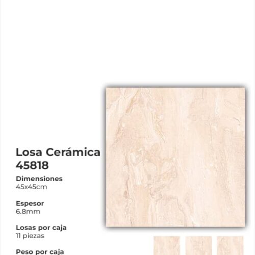 Losa cerámica 45x45 45818