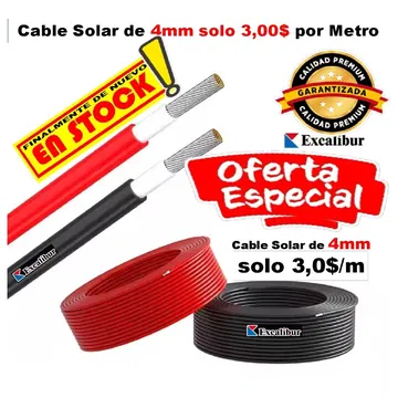 Cable Solar 4mm² Original 1500V