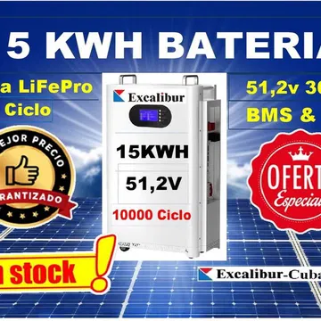 Batería Solar 15.36KWH 48V/51.2V 300AH