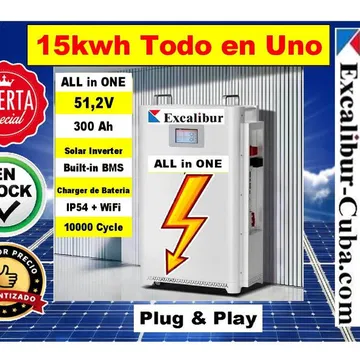 ECOFLOW XXL SUPER MAXI 15kWh (Unidad EXCALIBUR Todo en Uno 15.360Wh)