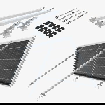Soportes para Paneles Solares Ajustables 10°-15° (Techo y Pared)