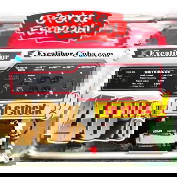 Generador EXCALIBUR SM7500CXE 110V+220V Arranque Eléctrico