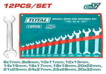 Juego de 12 llaves de doble boca