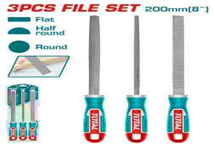 Juego de 3 limas de madera