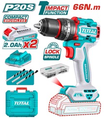 Taladro de impacto inalámbrico compacto sin escobillas