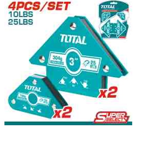 Juego de 4 soportes magnéticos para soldadura