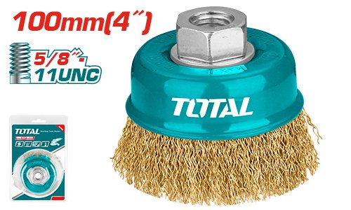 Cepillo de copa de alambre 4"